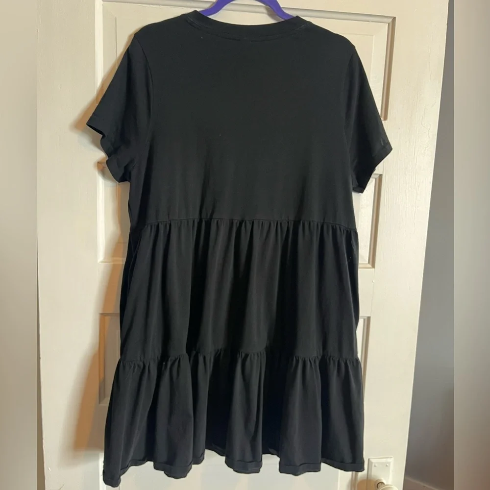 Old Navy Black Tiered Dress size XL - Picture 3 of 3